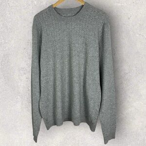 NWT Samsoe Wool Blend Grey Sweater Mens‎ Size XXL Knit Crew Neck Denmark